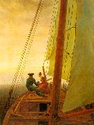 On Board a Sailing Ship Caspar David Friedrich